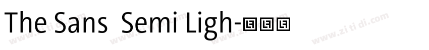 The Sans  Semi Ligh字体转换